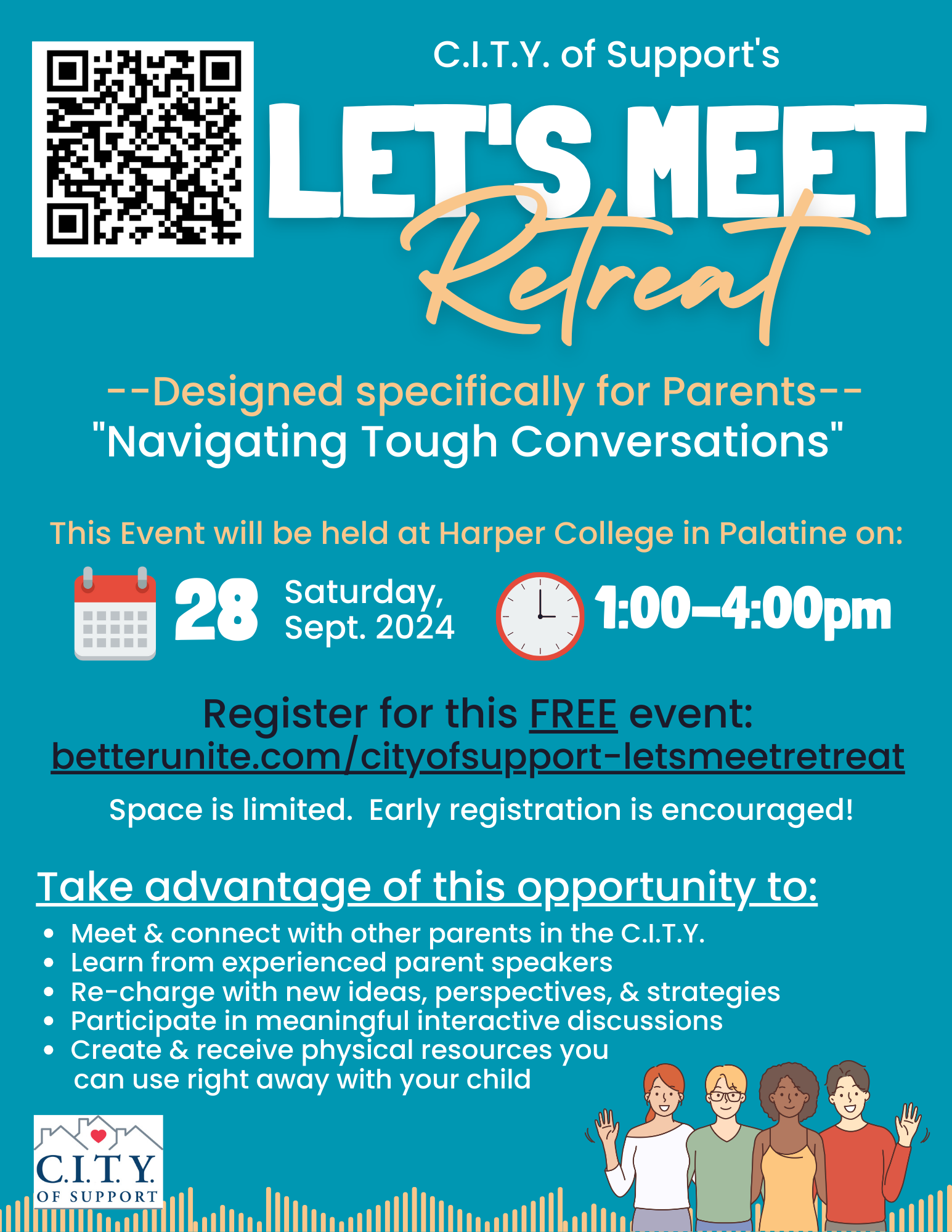 lets meet retreat flyer