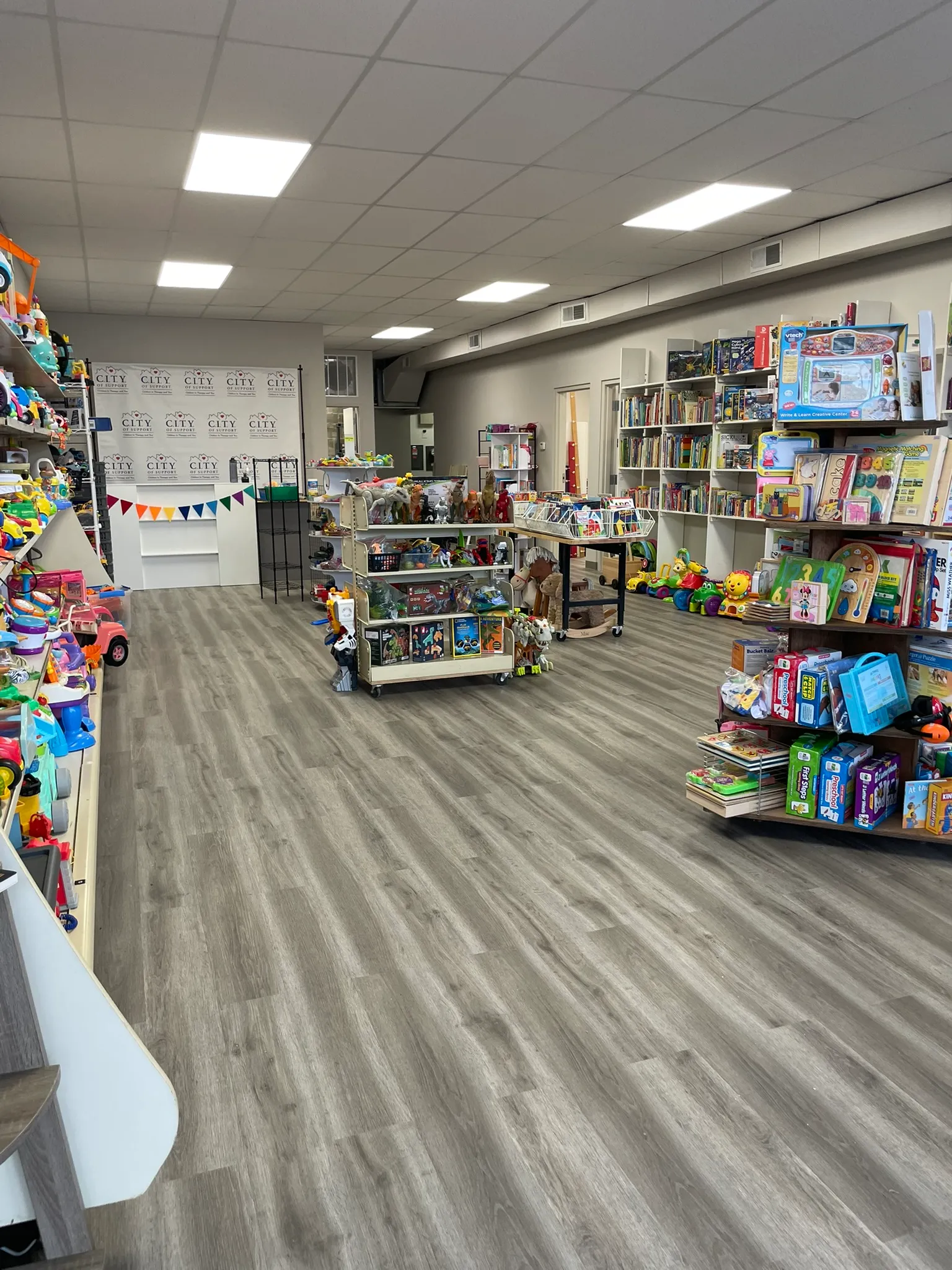 Inside of the GENERO City Toy Shop