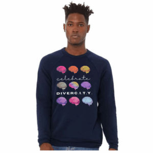Navy Adult Sweatshirt: "Celebrate DiverC.I.T.Y."