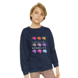 Navy Youth Sweatshirt: "Celebrate DiverC.I.T.Y."